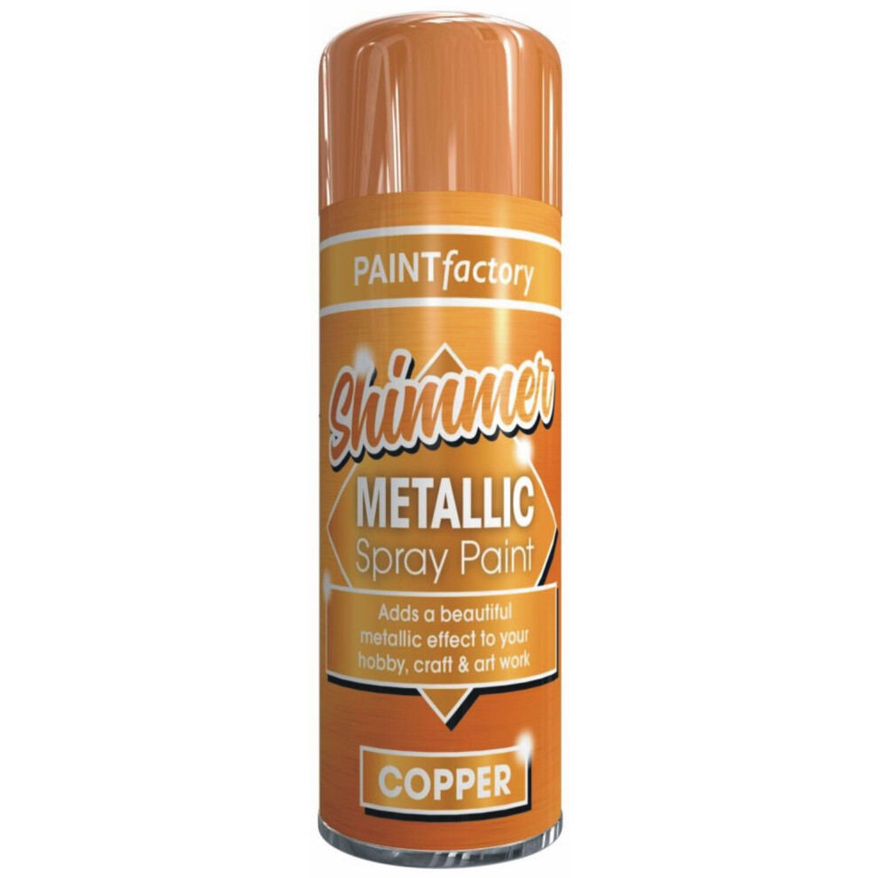 200ml Metallic Copper Spray Paint Interior Exterior Spray Aerosol Can