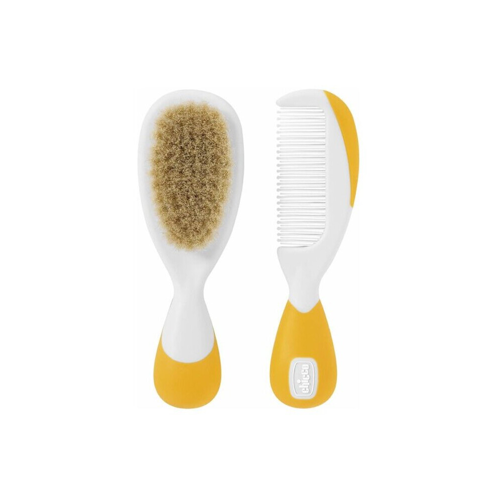 Orange Chicco Brush & Comb Set For 0 Months+ Baby - Pack Of 2 Pieces