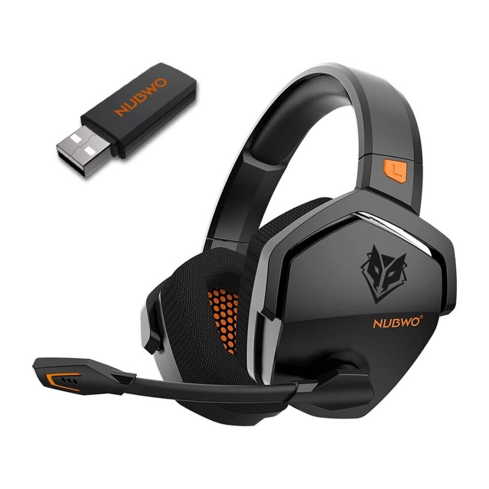 NUBWO G06 Wireless Gaming Headset for PS5, PS4, PC, Noise Cancelling Over Ear Gaming Headphones with Mic, 2.4GHz Ultra-Low Latency, Soft Memory Earmuf