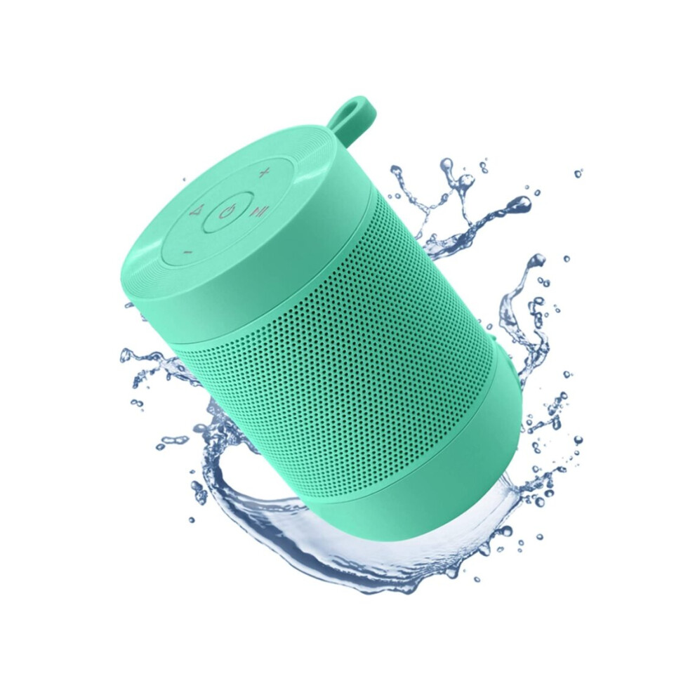 Portable Bluetooth Speaker, Small Wireless Shower Speaker 360 HD Loud Sound Stereo Pairing Waterproof Mini Pocket Size for Travel Outdoors, Green