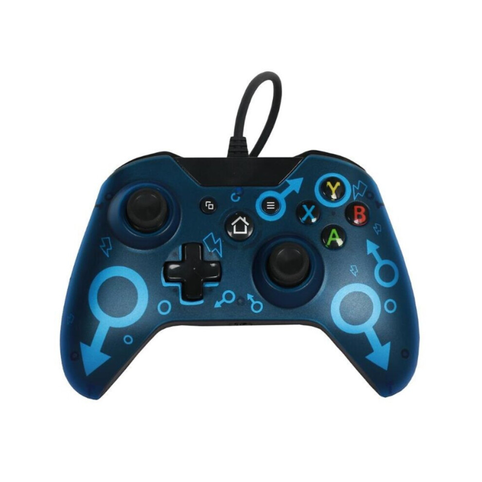 Wired Controller, USB Game Controller for PC Gamepad Joystick with Xbox One/One S/One X/One Elite/PC/Windows 7/8/10 (Blue)