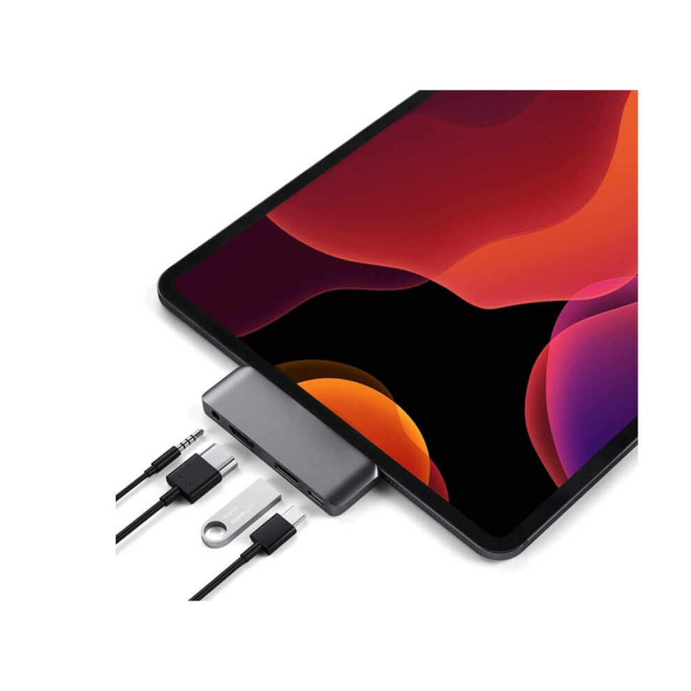 Mobile Type-C Pro Hub Adapter With Usb-C Pd Charging, 4K Hdmi, Usb 3.0 & 3.5Mm Headphone Jack - Compatible With 2020 Ipad Pro, Microsoft Surface Go An 9128607575125