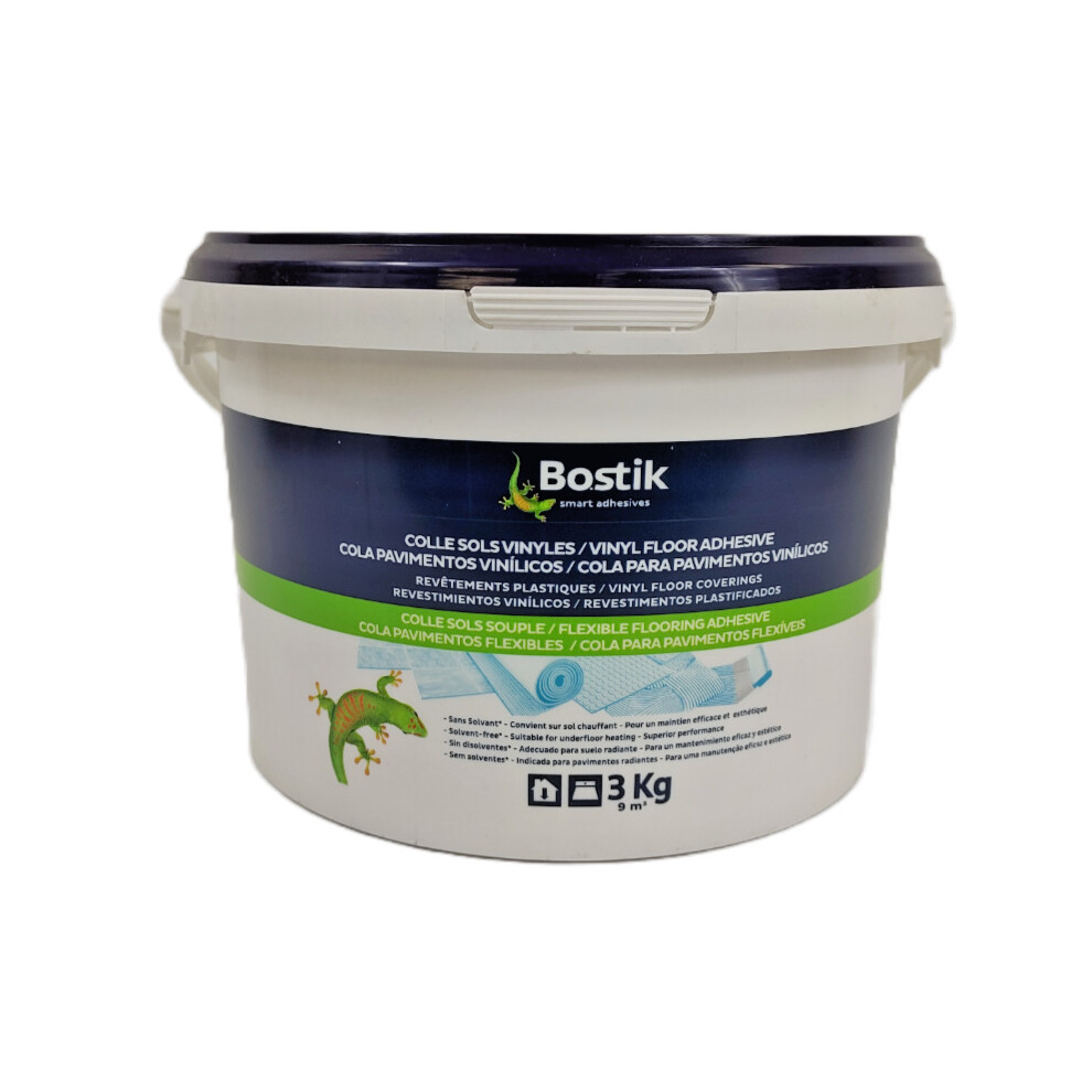 Bostik Soft Floor Adhesive for Vinyl Floors - Floor Adhesive 3kg