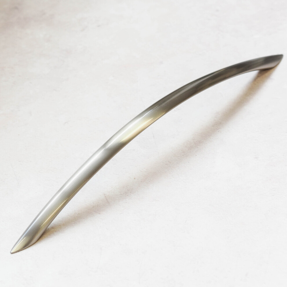 (320Mm Handle) Brushed Nickel Bow Handles 128Mm 192Mm & 320Mm 5060796701784