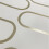 Muriva Metallic Gold White Linear Curve Wavey Lines Minimalist Feature Wallpaper 5