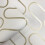 Muriva Metallic Gold White Linear Curve Wavey Lines Minimalist Feature Wallpaper 6