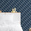Muriva Navy Blue White Linear Curve Wavey Lines Minimalist Feature Wallpaper 5