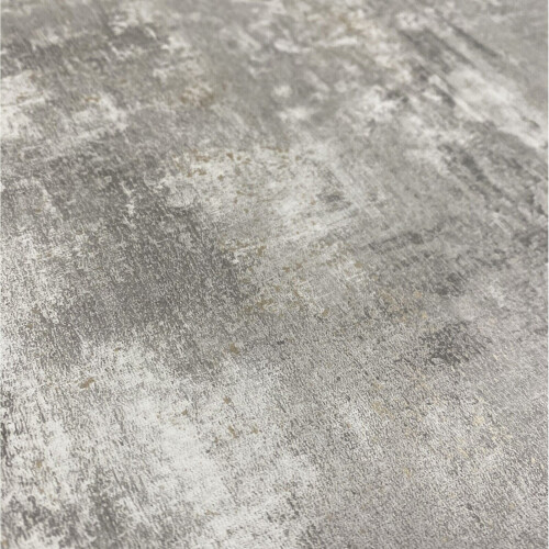 Muriva Plain Charcoal Grey Distressed Stone Concrete Effect Cove Texture Wallpaper 2