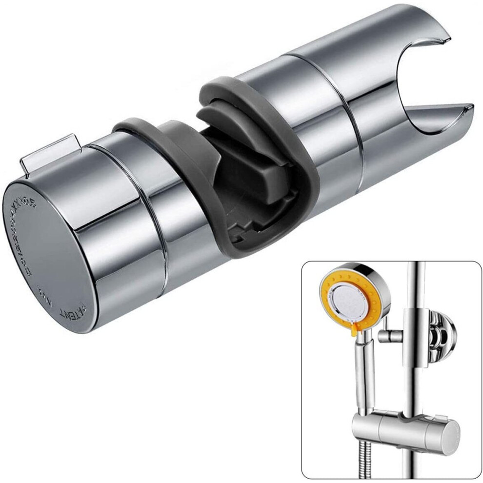 Replaceable Handheld Shower Holder, Shower Head Holder, 18-25Mm Diameter Adjustable, Chrome Abs (Silver) 6931927900736