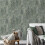 Muriva Plain Jade Green Distressed Stone Concrete Effect Cove Texture Wallpaper 3
