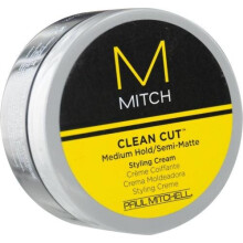 Paul Mitchell MITCH Clean Cut Styling Cream per uomo, tenuta media, finitura semi-opaca, per tutti i tipi di capelli, compresi quelli corti e med