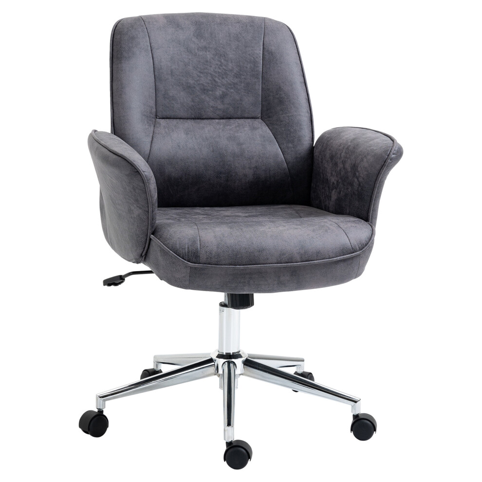 Vinsetto Swivel Computer Office Chair Mid Back Desk Chair for Home, Deep Grey-image-OPC-PBP6RW8-NEW