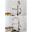 Full Copper Rose Gold Multi-Function Spring Dish Faucet High-Grade Hot and Cold Single Hole 360° Rotating Pull Kitchen Faucet 6