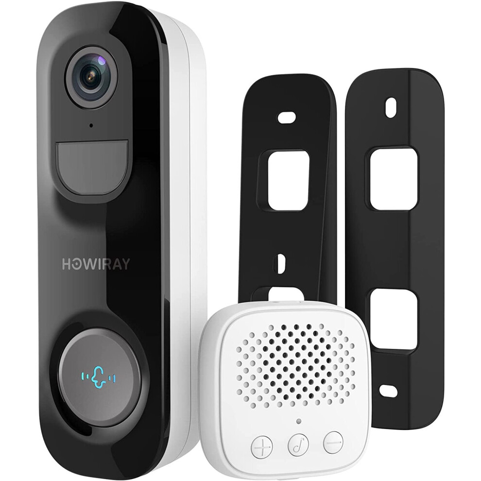 HOWIRAY Video Doorbell Camera 2K Battery Wireless ,4:3 Aspect Ratio
