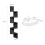 Living And Home (Black) Floating Wall Corner Shelves Display Storage Rack 5