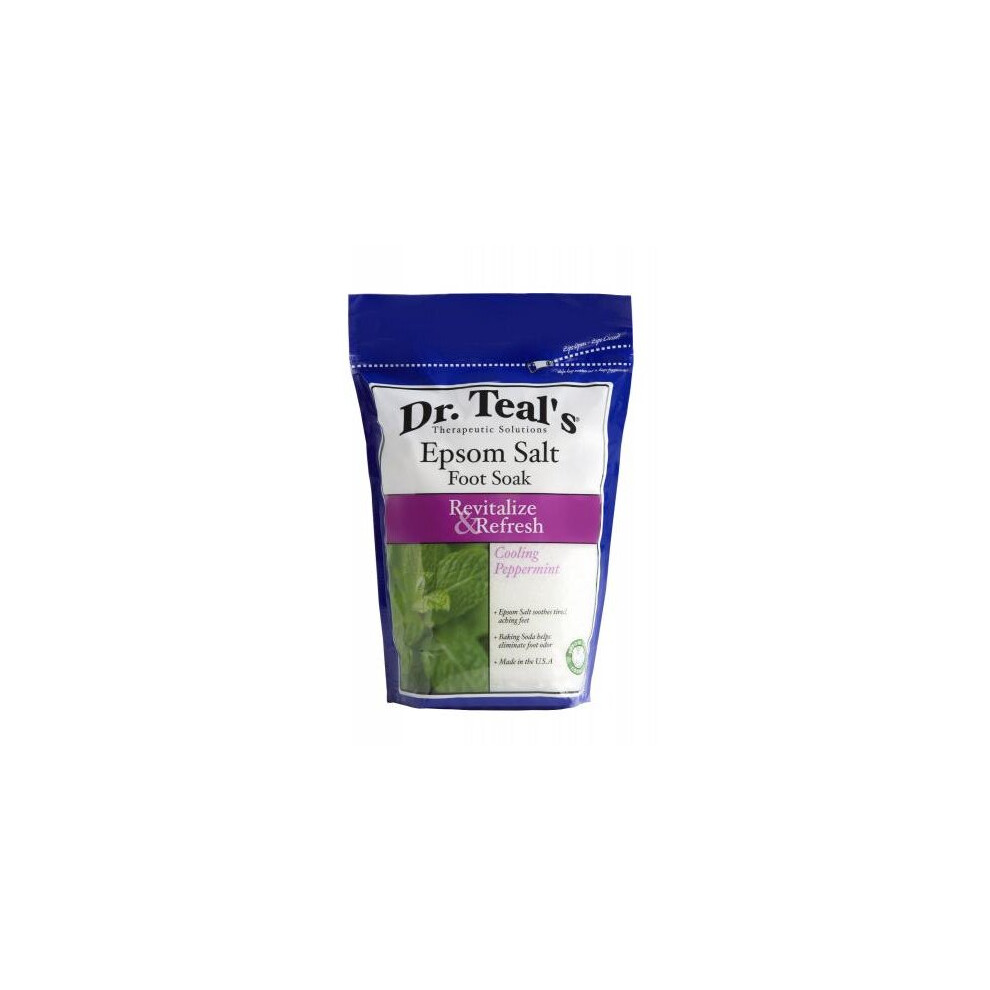 Dr Teal's Dr. Teal's Epsom Salt Foot Soak Revitalize & Refresh With Cooling Peppermint 2 Lbs.