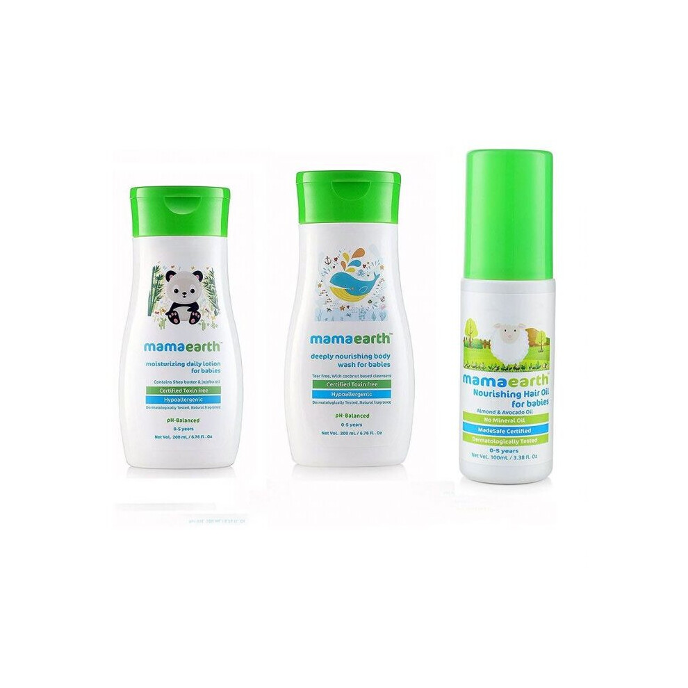 Mamaearth Holi Gift Pack, Mamaearth Nourishing Hair Oil For Babies