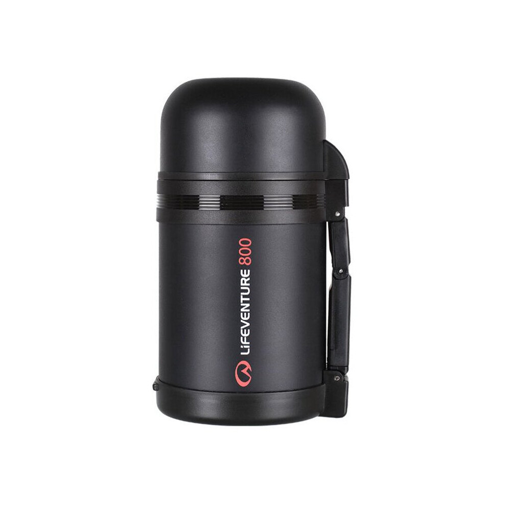 Lifeventure TiV Widemouth Vacuum Flask, Dark Grey (800ml)