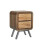 Industrial Bedside Table Vintage Retro Nightstand Rustic Solid Wood Storage Drawer Unit 1