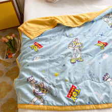 (Buzz) Kids Summer Quilt Toy Story Antibacterial Air Conditioning Blanket  Gifts