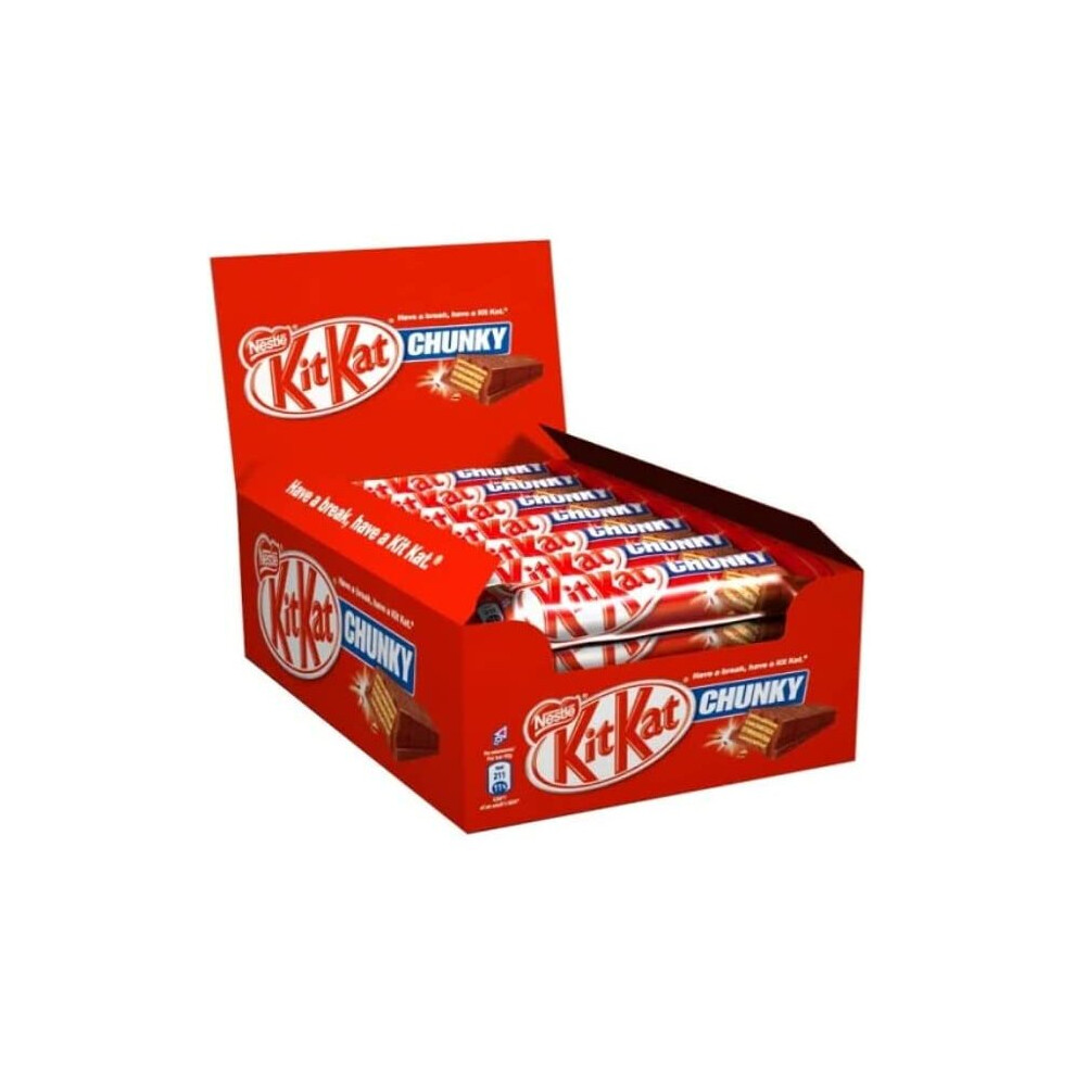 Kidzbuzz (Pack Of 24) Kit Kat Chunky Bars Full Box Chocolates Collection