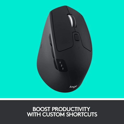 Logitech Logitech M720 Triathlon Bluetooth Optical 1000DPI Right-hand Black mice 2