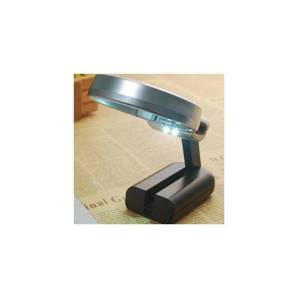 Folding Magnifying Glass Magnifier with LED Light for Reading