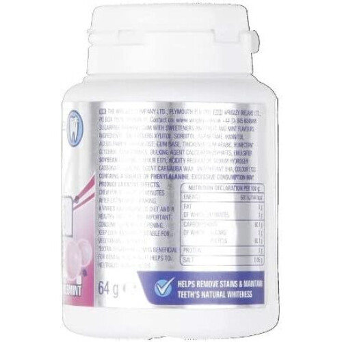 Wrigley's Extra White Bubblemint Gum Bottle (6 x 46 Piece) 2