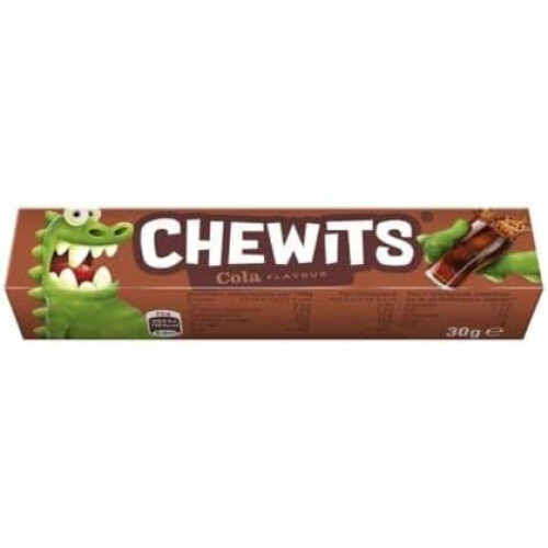 CHEWITS Fruity Flavoured Sweets Candy Bars (COLA - 30g, x 5 Packs)