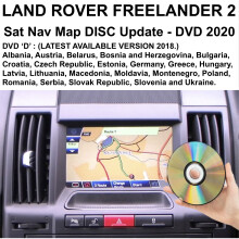 LAND ROVER FREELANDER 2 - Sat Nav Map DISC Update DVD UK & Europe 2020