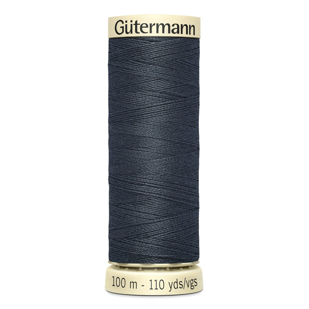 Gutermann Sew-All Thread 110yd-Burnt Charcoal 100P-118