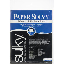Sulky Paper Solvy Water-Soluble Stabilizer 12/Pkg-8.5"X11" 409-02