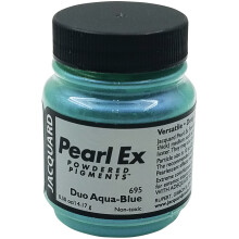 Jacquard Pearl Ex Powdered Pigment .5oz-Duo Aqua-Blue JPX-1695
