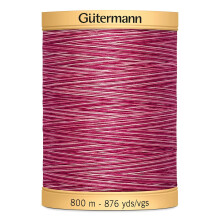 Gutermann Natural Cotton Thread Variegated 876yd-Plum Berry 800CV-9969