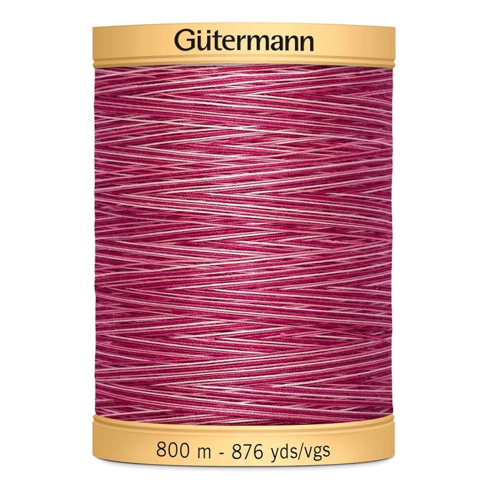 Gutermann Natural Cotton Thread Variegated 876yd-Plum Berry 800CV-9969