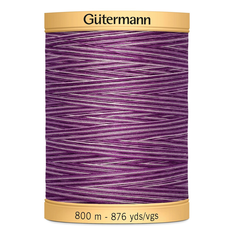 Gutermann Natural Cotton Thread Variegated 876yd-Purple Passion 800CV-9978