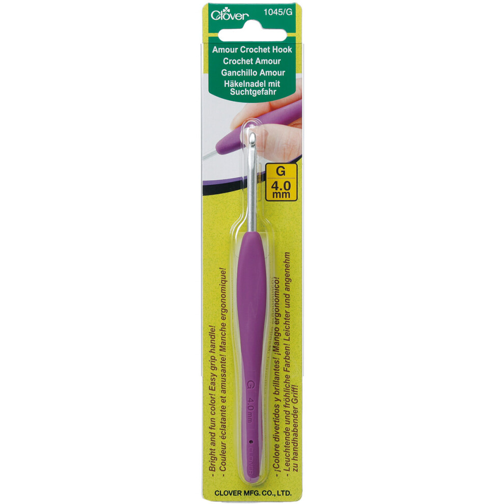 Clover Amour Crochet Hook-Size G6/4mm -1045/G