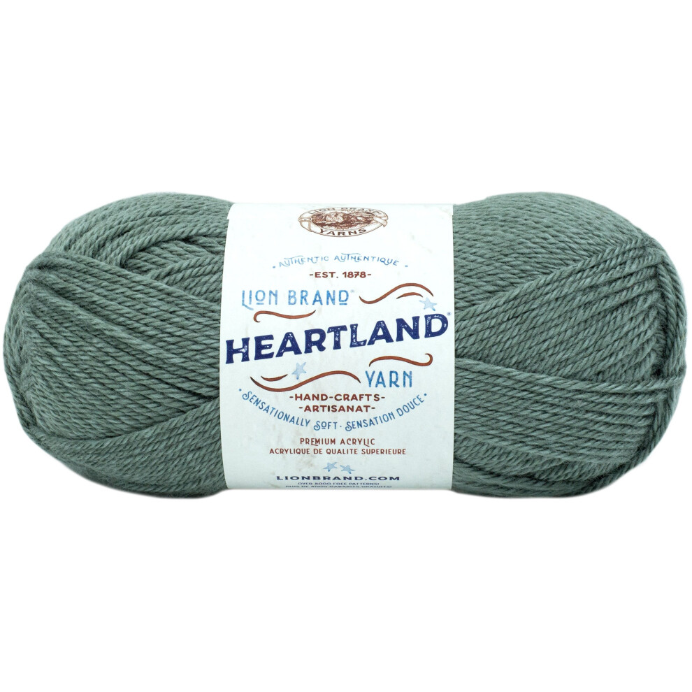 Lion Brand Yarn Heartland Garn Zum H?Keln, Stricken Und Weben, Mehrfarbiges Garn, 1Er-Pack, Petrified Forest-image