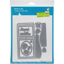 LAWN FAWN Taieturi de gazon Cutie cu umbra personalizata cu matri?a, multicolora