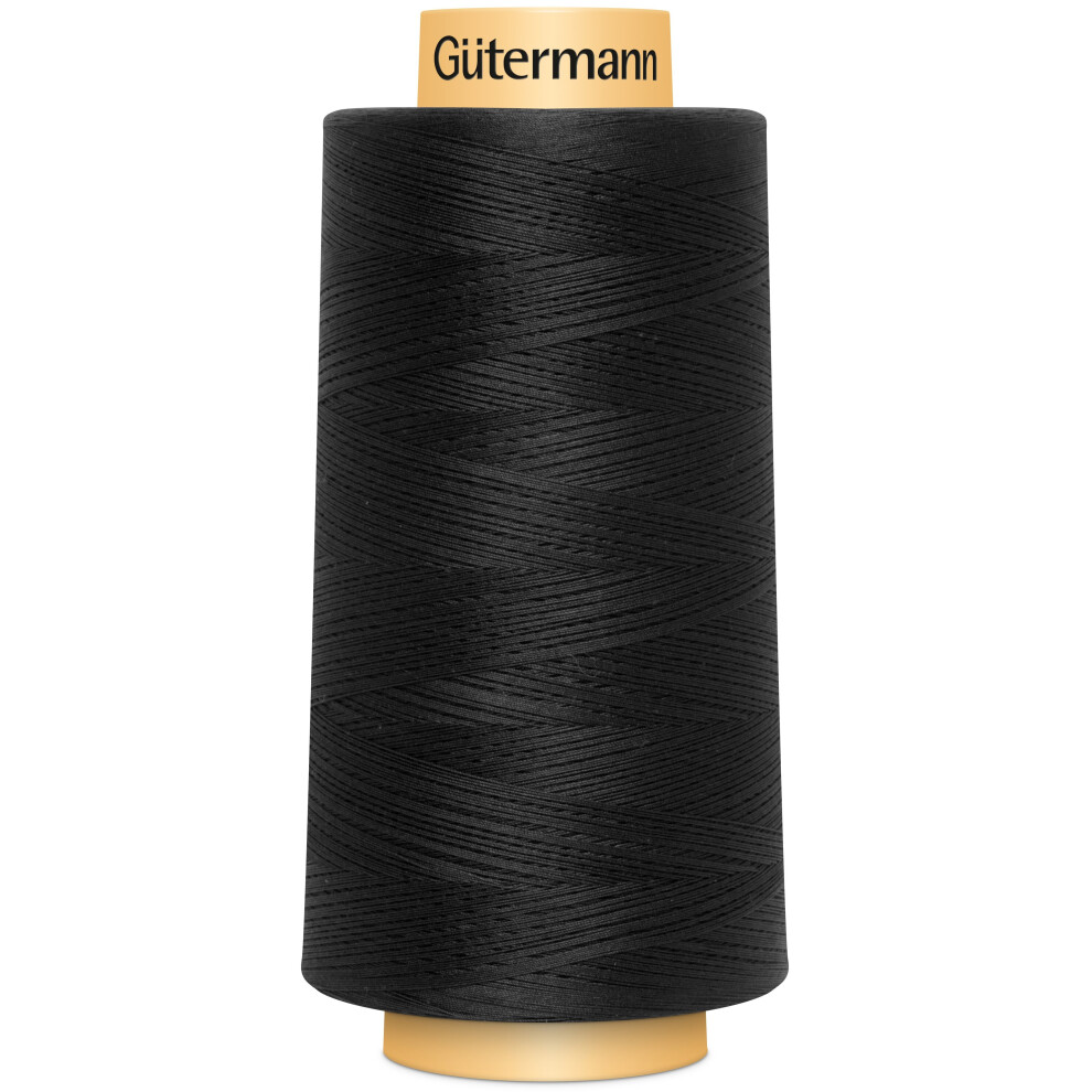 Gutermann Natural Cotton Thread Solids 3,281yd-Black 3000C-5201