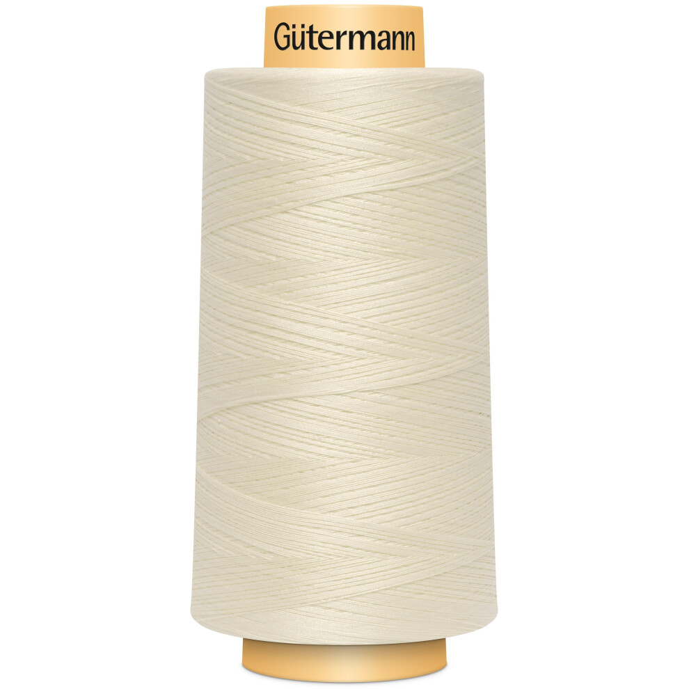 Gutermann Natural Cotton Thread Solids 3,281yd-Egg White 3000C-919