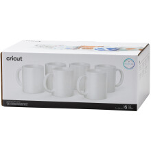 Cricut Mug Press Ceramic Mug Blank 12oz 6/Pkg-White -2008942