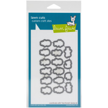 LAWN FAWN taieturi de gazon Custom Craft Die-Tiny Friends White