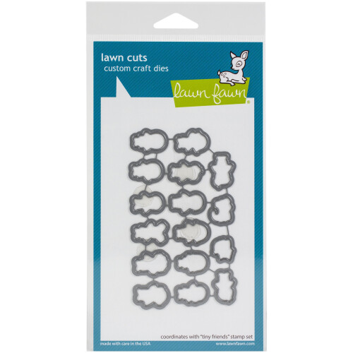LAWN FAWN Λάμα Κοπής Custom Craft Die-Tiny Friends, Λευκό