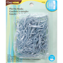 Dritz Home 44328 Vorhanghaken zum Stecken (56 Stück), Silber