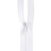 Coats Thread & Zippers F4324-WHT Αθλητικός Ξεχωριστός Φερμουάρ, 24", Λευκό