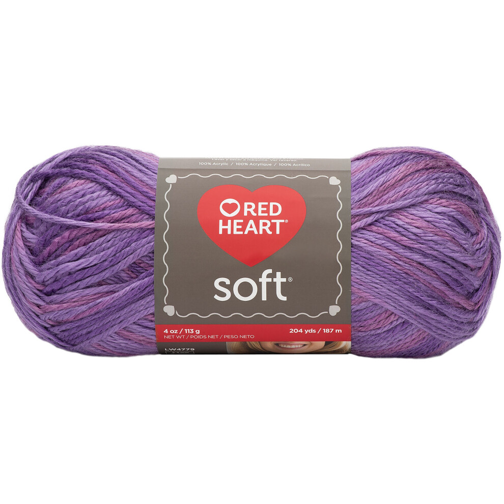 Red Heart Soft Yarn-Plummy E728-9940