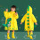 Boys Girls Hooded Rain Wear Cartoon 3D Dinosaur Raincoat Jacket 1