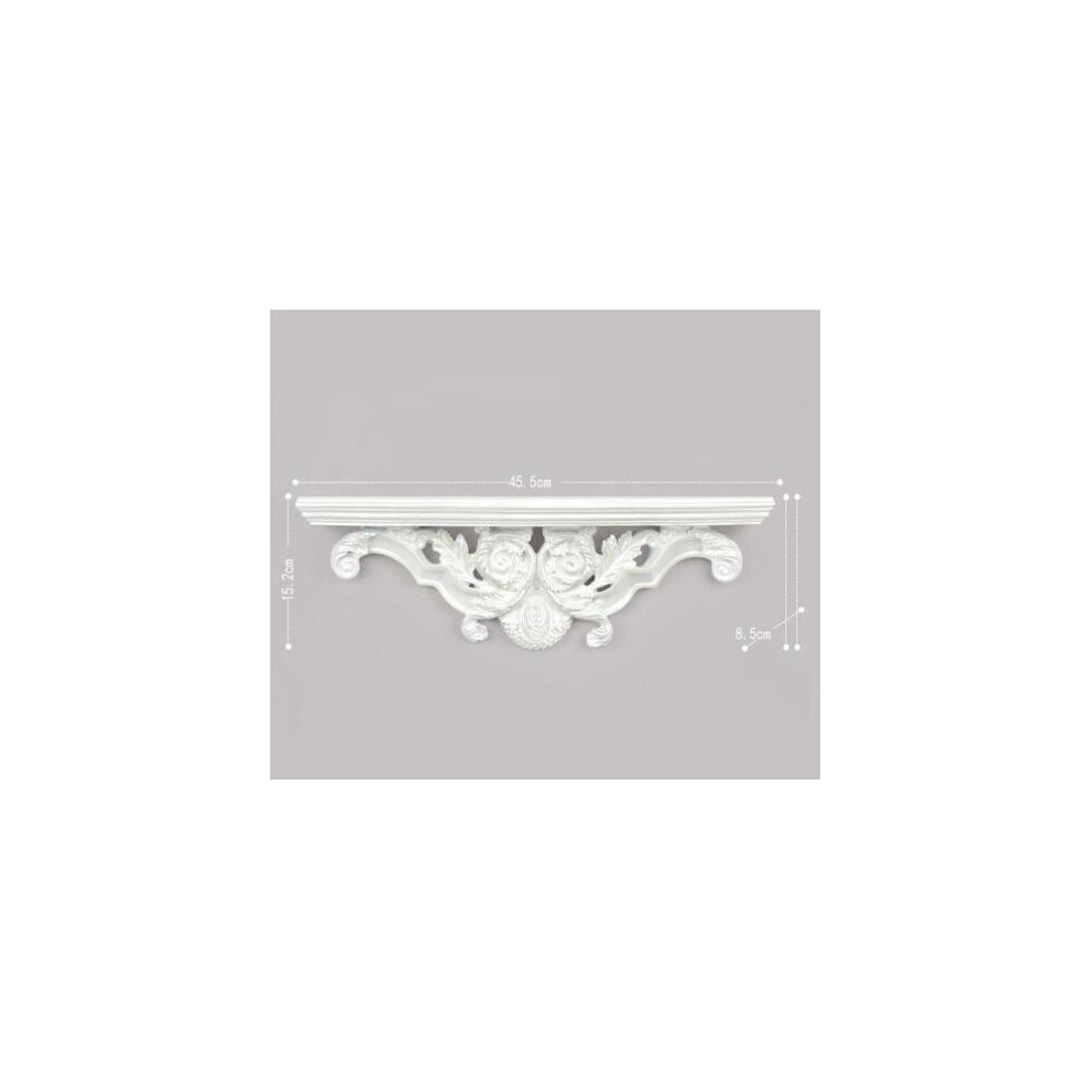 (  Pearl White) Decorative Floating Shelves Storage Bedroom Kitchen Crafts