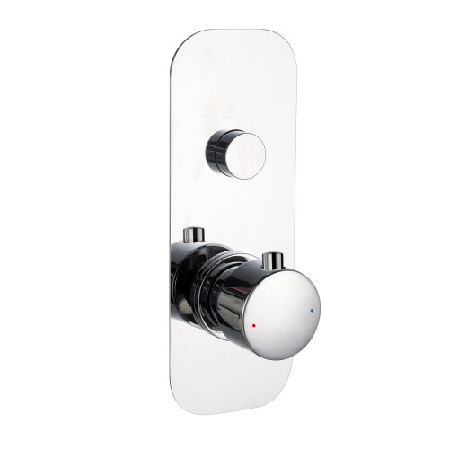 NES Home Modern Shower Thermostatic Concealed Push Button One-Dial One-Way Mixer Valve